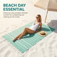 thumbnail image 4 of Unique Bargains 2Pcs Sand Resistant Rapid Dry Towel Green Crimson 71" x 35"/71" x 40", 4 of 8