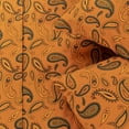 thumbnail image 4 of Superior 4-Piece Retro Pumpkin Paisley Cotton Flannel Sheet Set, Queen, 4 of 6