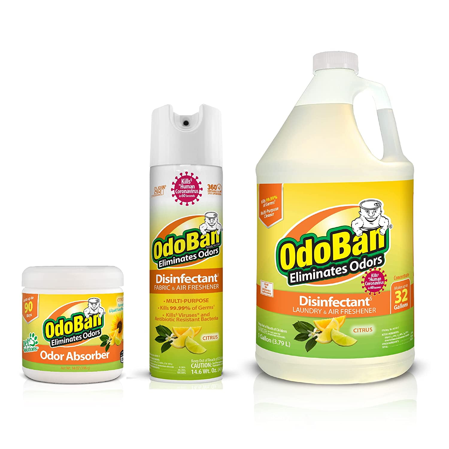 OdoBan ReadytoUse Spray, 1 Gallon Concentrate and Solid Smell