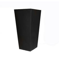 Tusco Products CTU26BK Cosmo Tall Planter, Black, 26-Inch