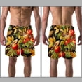 thumbnail image 3 of luoweisi Men's Beach Shorts Quick Dry Swim Trunks with Mesh Lining Fruit M, 3 of 5