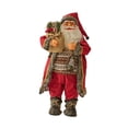 thumbnail image 2 of Muñeco de Papá Noel de pie, decoración navideña, regalo para amigos, adorno de escritorio, figura de Papá Noel para estante interior, sala de estar 60 centímetros, 2 of 8