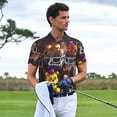 thumbnail image 4 of Lsque Five Nights At Freddy'S Pattern Golf Shirts for Men Dry Fit Print Moisture Wicking Performance Short Sleeve Polo Shirt-3X-Large, 4 of 7