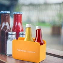 Huayishang Storage Box Storage Box Refrigerator Side Door Hanging Small Sauce Bag Office Supplies Stationery Removable Storage Box, Kitchen Essentials Clearance Sale Orange