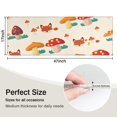 thumbnail image 5 of Orange Mushroom Fox Light Pattern Kitchen Rug Mat,Kitchen Runner Rugs Non Skid Washable,Decorative Kitchen Floor Mats for Kitchen,Sink,Laundry,17"X47", 5 of 5