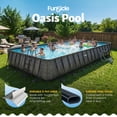 thumbnail image 5 of Funsicle 32' x 16' x 52" Oasis Designer Rectangular Above Ground Pool – Complete Set with Pump, 5 of 7