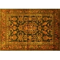 thumbnail image 1 of Ahgly Company Machine Washable Indoor Rectangle Persian Yellow Traditional Area Rugs, 7' x 9', 1 of 4