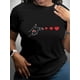 thumbnail image 1 of Women's Regular Fit Heart Graphic Round Neck Short Sleeve T-Shirt Tee For Adult, Men, Women, Teen, Teenager, Adolescent, Youth, 1 of 6