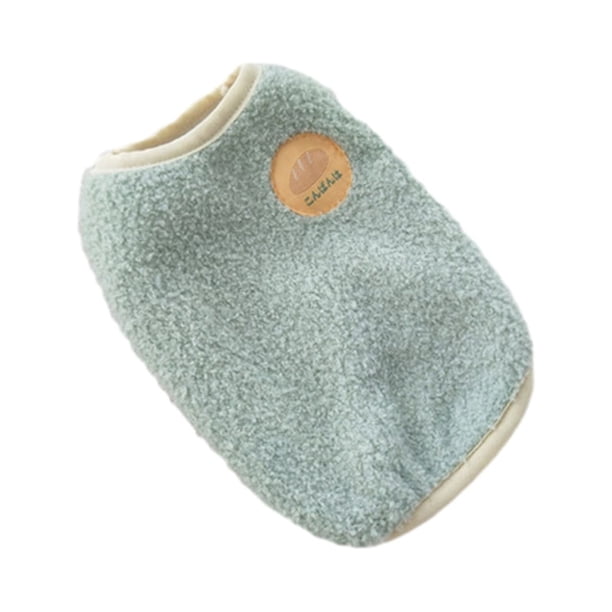 Chaleco cálido de felpa para perro, suéter forrado de lana suave de invierno, cachorro, gato, ropa bonita para cachorro y gatito