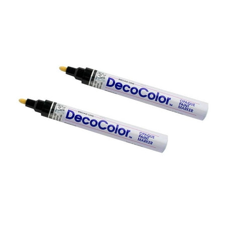 UPC: 0842497157986 | Marvy Uchida Broad Line Opaque Paint Markers Black 2/Pack