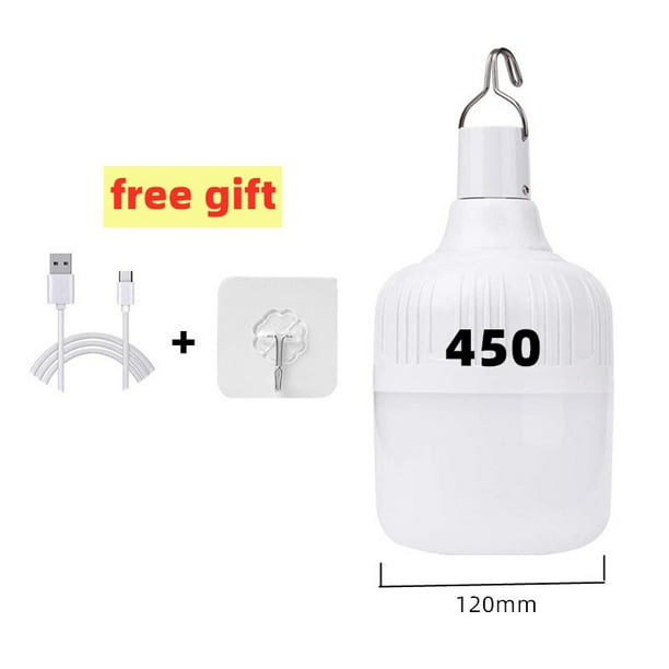 Luces de emergencia LED recargables por USB para casa, faroles portátiles para exteriores, Bombilla de lámpara de emergencia, linterna de batería, luz de Camping para barbacoa