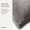 thumbnail image 4 of Cojin Rectangular Gris Oscuro | Hecho con Terciopelo con Patrón de Grecas y Algodón | 35x50 cm | Elegancia para Sala y Cama | Decoracion Hogar | Con Funda, 4 of 6
