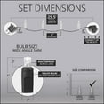 thumbnail image 3 of 50 LED Warm White Christmas Mini Lights, 25.5' Long Life Connectable for Tree Party Holiday Wedding Decoration, 3 of 6