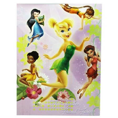 Lavender Neoprene Notebook - Disney Fairies Fly Together Friends Forever Lavender Cover Drawing Notebook