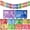 Rainbow, variant on Lucha Libre Papel Picado Banner, Mexican Party Banners, Paper, 2-Pack, 30-ft Total