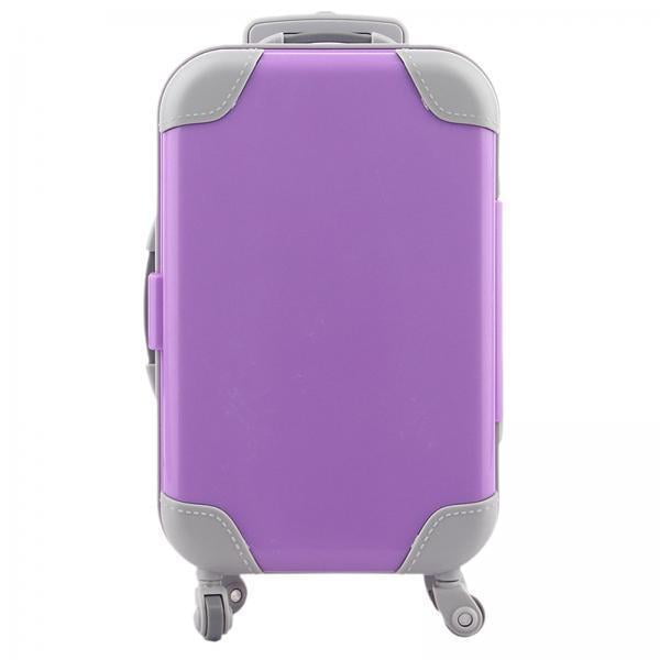 5 Maletas De Viaje Para Muñecas De 18 Pulgadas, Ideales Para Muñecas, Juguetes Infantiles, Color Morado.