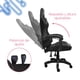 thumbnail image 5 of Silla Gamer Ergonómica Reclinable Para Oficina Estudio PC Para Videojuegos Negra Kraken Silla reclinable, 5 of 6