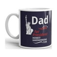 thumbnail image 2 of Dad for President Honest Hardworking Fun Statue of Liberty Coffee Tea Ceramic Mug Office Work Cup Gift 15 oz, 2 of 3