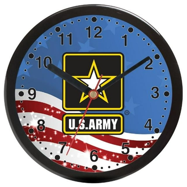 Frontier 12B Aqua Force 12 in. Plastic Wall Clock with Blue Dial