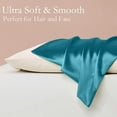 thumbnail image 6 of Silk Pillowcase Set (2 Pieces), Soft Breathable Smooth Cool Pillow Covers With Hidden Zipper, Natural Silk Material Containing Amino Acids To Boost Skin Moisture & Hair Health,, 6 of 8