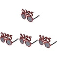 thumbnail image 1 of Huggegwe 4 Pcs Lunettes 2025 Nouvel An 2025 Cabine Photo 2025 Fête Lunettes 2024 Fête Lunettes Bonne Année Lunettes de Soleil Cosplay Lunettes Décoration Numéro 2024 Lunettes Rouges U2536-9919, 1 of 9