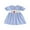 Blue, variant on BemeyourBBs Little Girl Back to School Dress Embroidered Plaid Short Sleeve Dress
