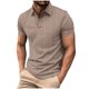 thumbnail image 1 of Mens Casual Manga Corta Botón Abajo Camisas, Nuevo Estilo Sólido Color Ventilar, Suelto Solapa Bolsillo Superior, 1 of 6