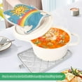 thumbnail image 3 of Yayeee Pot Holders Kitchen Heat Resistant with Pocket 7"x9.8" Cotton Oven Cooking Hot Pads, Rainbow with Stars, 3 of 7