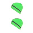 thumbnail image 4 of crativent Skull Caps for Men Reflective Liner Winter Beanie Thermal Multifunction Windproof Coldness for Protection Cycling Skiing Neon Green 2Set, 4 of 6
