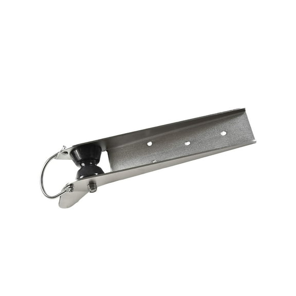 MARINE CITY Anchor Roller Bracket  Heavy-Duty Stainless Steel 19 x 3-1/2 inches Bow Mount with Rubber Roller for Fluke Style Anchors, Ideal for Marine Boats & Yachts