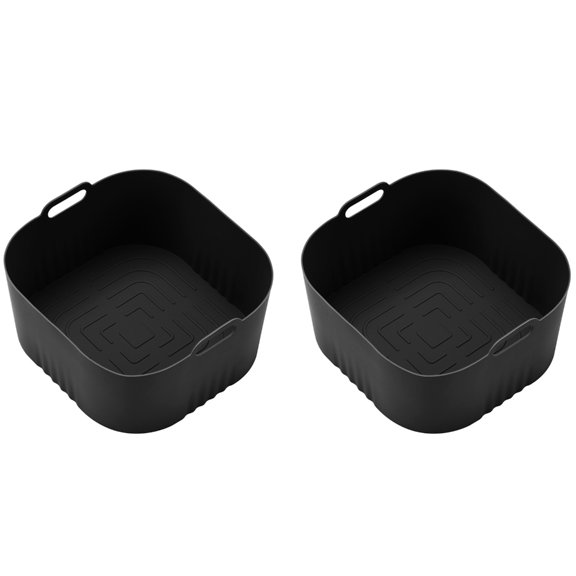 2 Pack Silicone Air Fryers Basket Liners Silicone Air Fryers Pads for Air Fryers