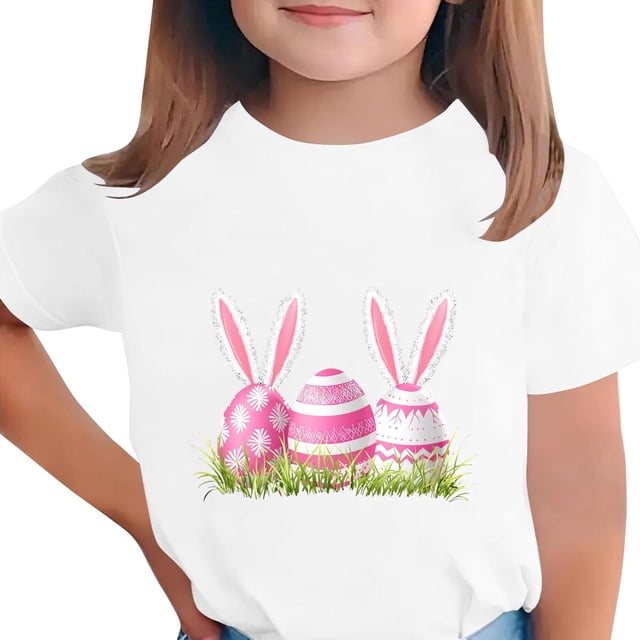 T-shirt à Manches Courtes pour Garçons Col Rond Imprimé Graphique pour Enfants 3-14 Ans