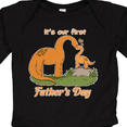 thumbnail image 4 of Inktastic It's Our 1st Father's Day Brontosaurus Family Boys or Girls Long Sleeve Baby Bodysuit, 4 of 5