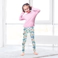 thumbnail image 5 of joogoo Girls' Leggings Watercolor Turtle Cartoon Yoga Pants 5T, 5 of 8