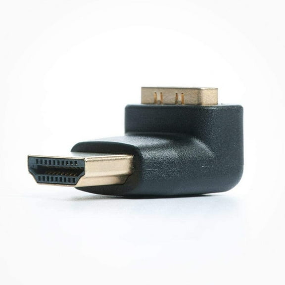 Horizontal Flat Right Angle HDMI Up Adapter By FireFold