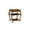 Walnut, variant on Hassch Square Sofa Side Table 3-Tiers Storage Shelf Wooden End Desk for Bedroom Living Room, Black