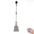 thumbnail image 1 of FSLiving J Type Track Light, Adjustable Island Lighting, Color Changing RGBW A19 Smart Bulb by Remote DIY Ceiling Spotlight Juno Track Light for Kitchen Beam Vaulted Ceiling,Disco Ball Macaron Grey, 1 of 9