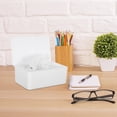 thumbnail image 1 of FESTFENDS Plastic Wipes Dispenser Box White with Convenient Pullout Design for Home Organization, 1 of 8