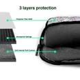 thumbnail image 4 of Lsque Purple Rabbit Pattern Laptop Bag – Portable & Slim Single-Shoulder Computer Case with Adjustable Strap, Protective, Lightweight for 13”/14”/15.6” Laptops, 4 of 8