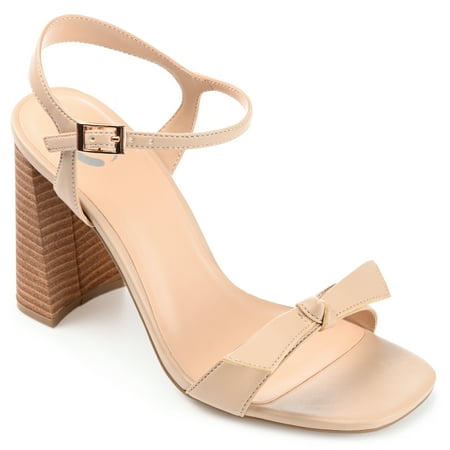 

Journee Collection Womens Dianne Tru Comfort Foam Open Square Toe Stacked Heel Sandals