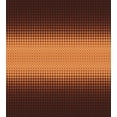 thumbnail image 3 of Checkered Duvet Cover Set, Grid Pattern with Vignette Effect Squares Abstract Mosaic Composition, Decorative 3 Piece Bedding Set with 2 Pillow Shams, Queen Size, Dark Brown and Orange, by Ambesonne, 3 of 3