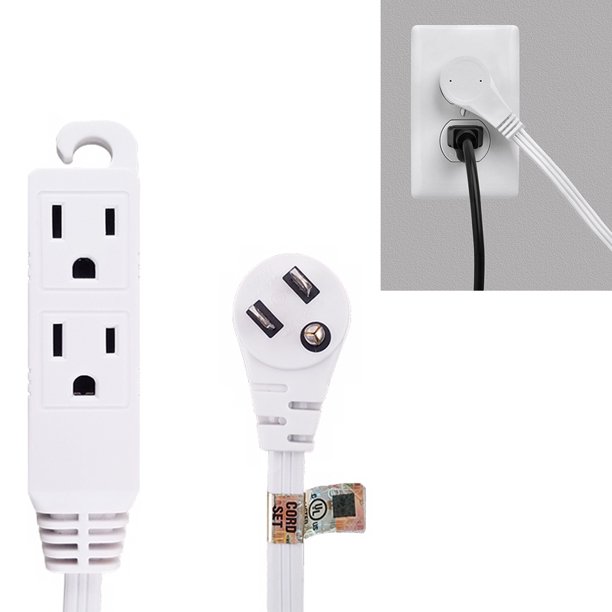 Extension Cord Ul 12ft Electric Cable Power 16 Gauge 3 Outlet Indoor Flat Plug Walmart Com Walmart Com