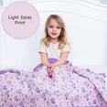 thumbnail image 2 of LollyBanks Ruffle Baby Girl Blanket, Organic Cotton Muslin Crib Quilt, 40 x 36 in, Daisy Print, 2 of 8