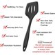 thumbnail image 3 of Juego de cocina para hornear de silicona premium de 5 piezas - Espátulas, cucharas y volteador - Calor, 3 of 5