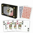 thumbnail image 2 of 3 Ensembles de jeux de cartes COPAG 100% PLASTIQUE / Format poker / Indez Jumbo / Rouge & Bleu, 2 of 3