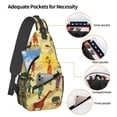 thumbnail image 3 of Lsque Ethnic African Pattern Cross Chest Bag Diagonally – Premium Durable Front Chest Sling with Adjustable Padded Strap, High-Capacity Storage, 3 of 8