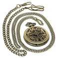 thumbnail image 2 of Alice in Wonderland Retro Pocket Watch Alice and The Rabbit Anime Pocket Watch Female Cartoon Flip Hollow, 2 of 2