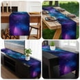 thumbnail image 6 of Starry Sky Table Runner 72 Inches Long, Modern Rustic Blue Purple Ombre Star Night Kitchen Coffee Dining Table Decoration for Home Party Birthday Wedding Home Decor 13x72 Inches, 6 of 8