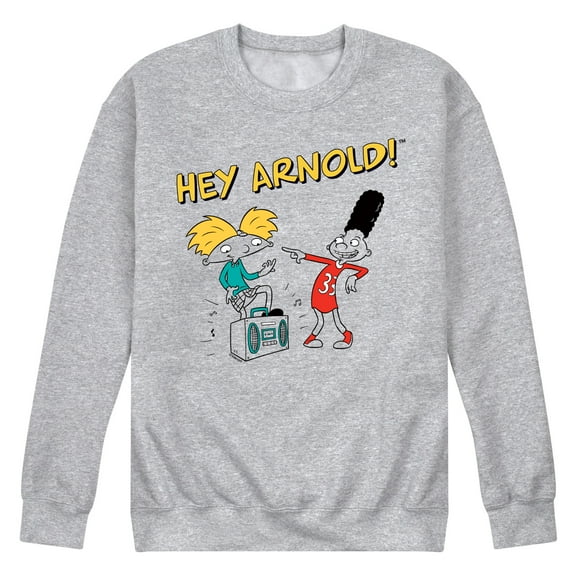 Hey Arnold! - Best Buds - Men's Crew Neck Fleece Pullover