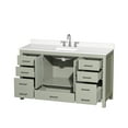 thumbnail image 7 of Wyndham Collection Wcs141460s-Qtz-Us3mxx Sheffield 60" Free Standing Single Basin Vanity, 7 of 7